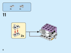 LEGO 40476 instructions page 8 – build guide
