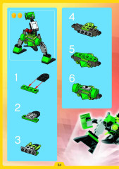 LEGO 4048 instructions page 64 – build guide