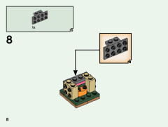 LEGO 40490 instructions page 8 – build guide