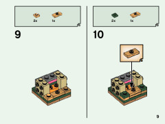 LEGO 40490 instructions page 9 – build guide