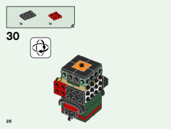 LEGO 40490 instructions page 28 – build guide