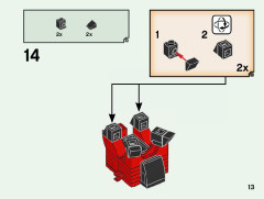LEGO 40490 instructions page 13 – build guide
