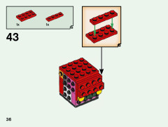 LEGO 40490 instructions page 36 – build guide