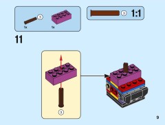 LEGO 40493 instructions page 9 – build guide