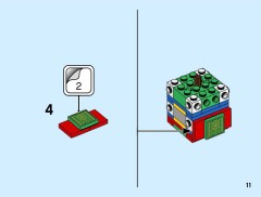 LEGO 40494 instructions page 11 – build guide