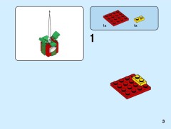 LEGO 40494 instructions page 3 – build guide