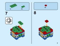 LEGO 40494 instructions page 7 – build guide