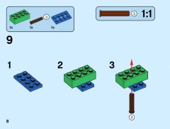 LEGO 40494 instructions page 8 – build guide