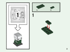 LEGO 40496 instructions page 3 – build guide