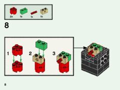 LEGO 40496 instructions page 8 – build guide