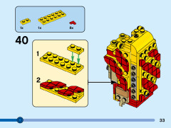 LEGO 40540 instructions page 33 – build guide