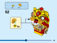 LEGO 40540 instructions page 45 – build guide