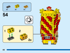 LEGO 40540 instructions page 48 – build guide