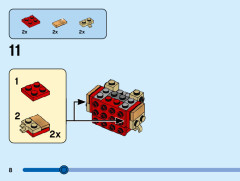 LEGO 40540 instructions page 8 – build guide