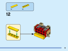 LEGO 40540 instructions page 9 – build guide