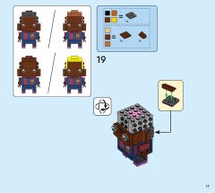 LEGO 40542 instructions page 17 – build guide
