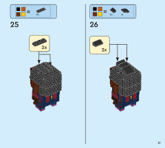 LEGO 40542 instructions page 21 – build guide