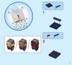 LEGO 40542 instructions page 7 – build guide