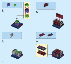 LEGO 40542 instructions page 8 – build guide