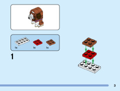 LEGO 40543 instructions page 3 – build guide