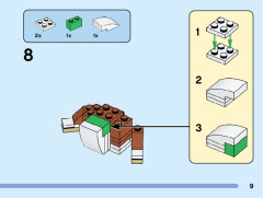 LEGO 40543 instructions page 9 – build guide