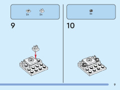 LEGO 40545 instructions page 9 – build guide