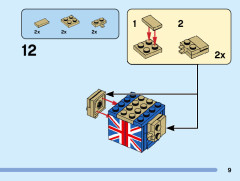 LEGO 40548 instructions page 9 – build guide