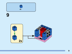 LEGO 40549 instructions page 9 – build guide