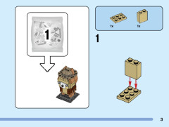 LEGO 40550 instructions page 3 – build guide