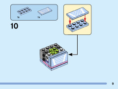 LEGO 40553 instructions page 9 – build guide