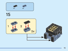 LEGO 40554 instructions page 15 – build guide