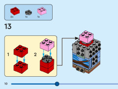 LEGO 40554 instructions page 10 – build guide