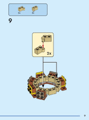 LEGO 40587 instructions page 9 – build guide