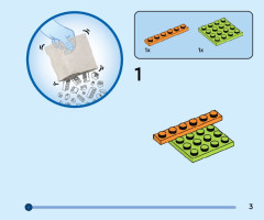 LEGO 40611 instructions page 3 – build guide