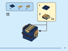 LEGO 40621 instructions page 9 – build guide