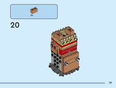 LEGO 40621 instructions page 19 – build guide