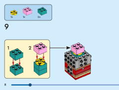 LEGO 40621 instructions page 8 – build guide