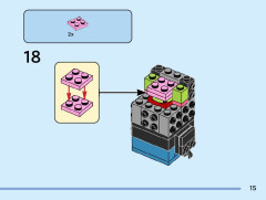 LEGO 40622 instructions page 15 – build guide