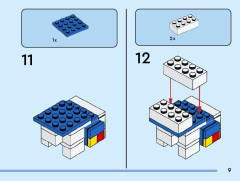 LEGO 40625 instructions page 9 – build guide