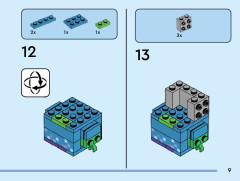 LEGO 40626 instructions page 9 – build guide