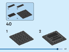 LEGO 40627 instructions page 43 – build guide