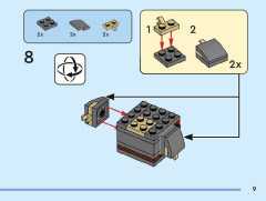 LEGO 40631 instructions page 9 – build guide