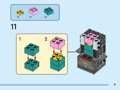 LEGO 40632 instructions page 9 – build guide