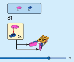 LEGO 40644 instructions page 73 – build guide
