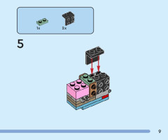 LEGO 40644 instructions page 9 – build guide