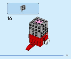 LEGO 40672 instructions page 21 – build guide