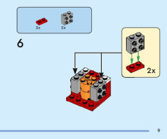 LEGO 40672 instructions page 9 – build guide