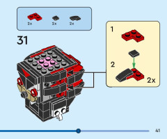 LEGO 40672 instructions page 41 – build guide