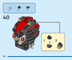 LEGO 40672 instructions page 50 – build guide