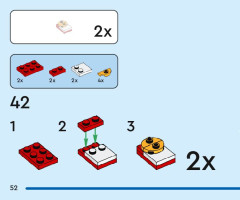 LEGO 40672 instructions page 52 – build guide